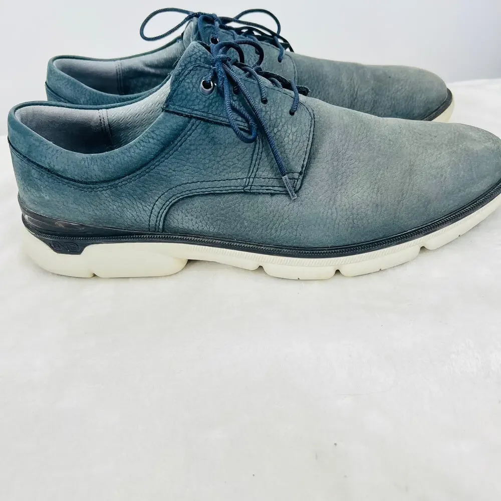 JOHNSTON & MURPHY XC4 Tanner Plain Toe Blue Nubuck Men's Shoes 12M  Waterproof